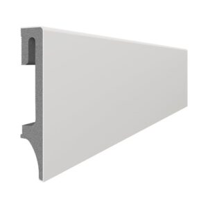 Putoplasto  grindjuostė ESPUMO (ESP202) šviesiai pilka 16x80 mm